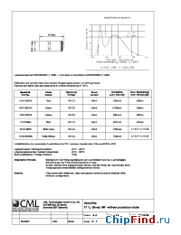 Datasheet 1510125UG3 manufacturer CML